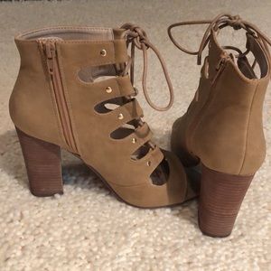 Lace up booties